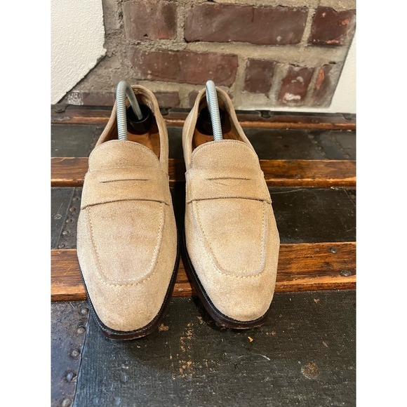 Mens REISS COOPER SUEDE LOAFER 9 Beige - Picture 2 of 7